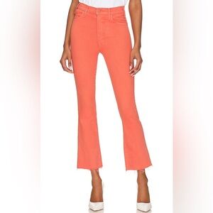 MOTHER Coral Cropped Flare Jeans